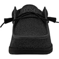 HEYDUDE Wally Sox Herren Bootsschuhe Aus Mikro-Wildleder In Total Schwarz