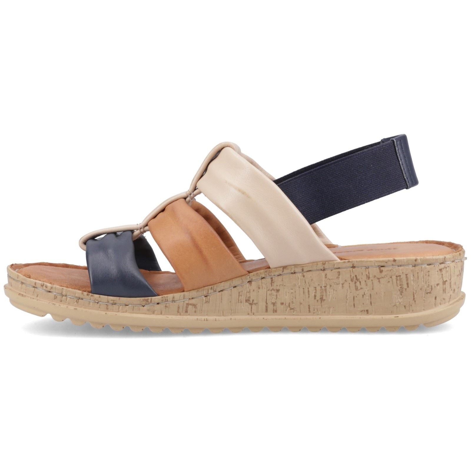 Hush Puppies Eden Gladiator Leder Damen Marine Mix Sandalen