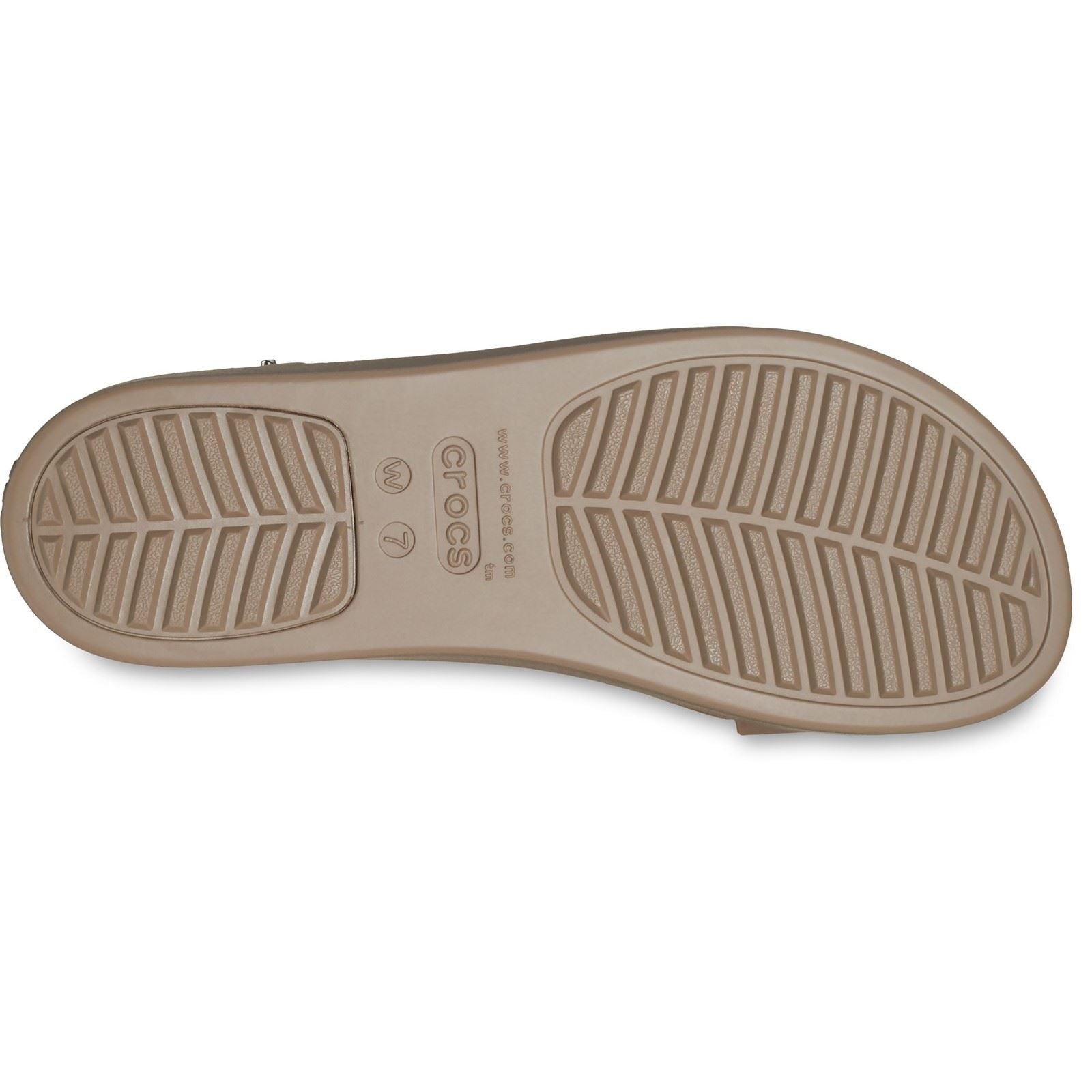Crocs Brooklyn Low Wedge Damen Sandalen Aus Thermoplastischem Material In Latte/Pilz Farben