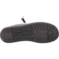HEYDUDE Wally Stretch Mesh Polyester Herren Mokassins Schuhe in tiefem Taupe/Maulwurfsbraun