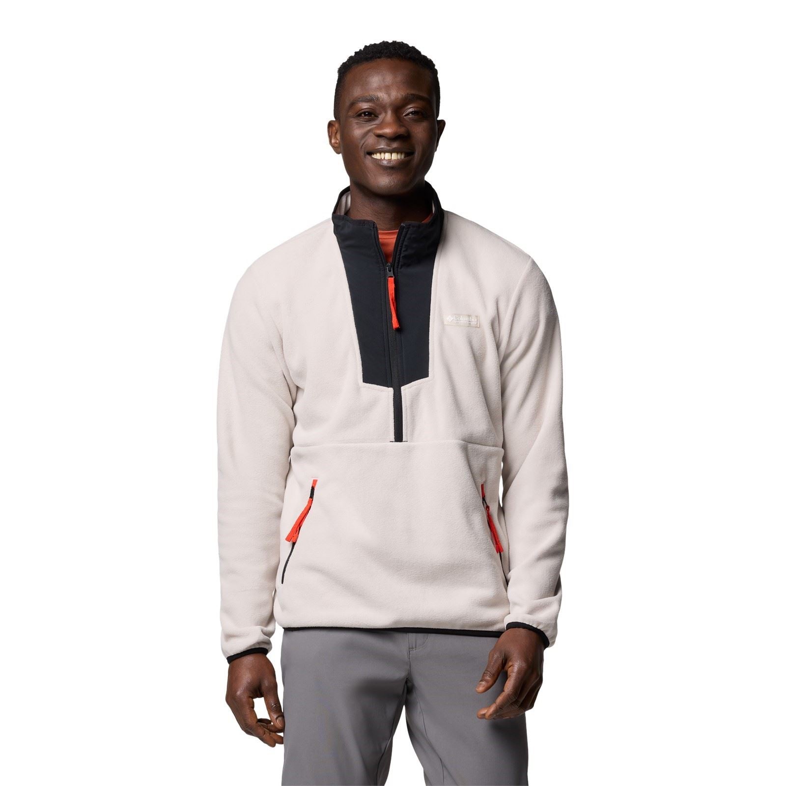 Columbia Sequoia Grove Half Zip Fleece Polyester Herren Braune Zip-Kragen Pullover