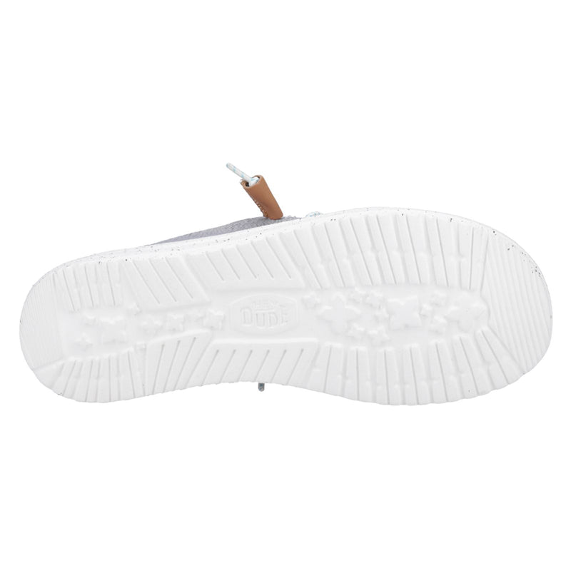 HEYDUDE Wendy Heathered Slub Tropical Damen-Graue Loafer