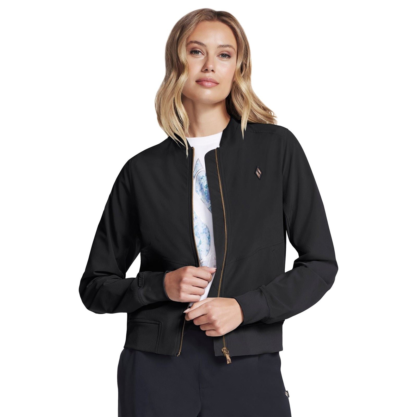 Skechers Performance Uptown Jacket Damen Schwarze Jacke