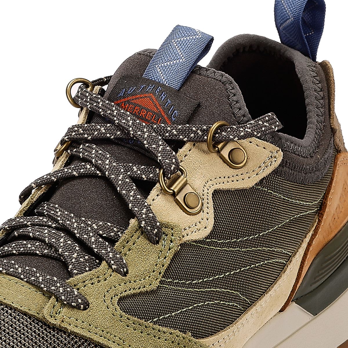 Merrell Alpine 83 Recraft Herren Olivgrün/Mehrfarbige Stoff-Sneakers