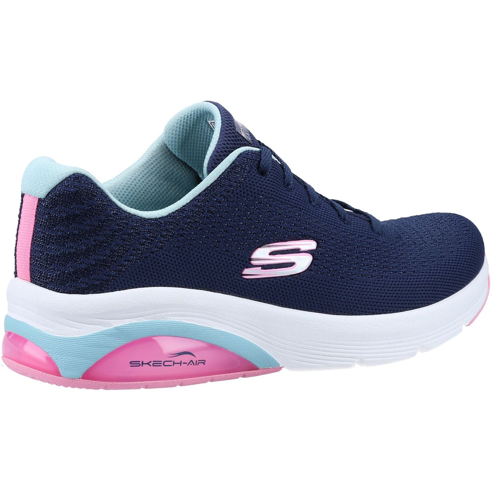 Skechers Skech-Air Extreme 2.0 Synthetik Damen Sneaker In Marineblau/Hellblau
