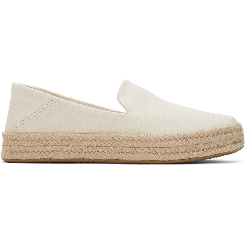 TOMS Carolina 100% Baumwolle Damen Natur Espadrilles