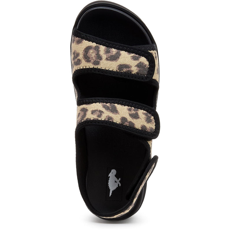 Rocket Dog Balmy Dexter Damen Textil Sandalen In Beige/Schwarz