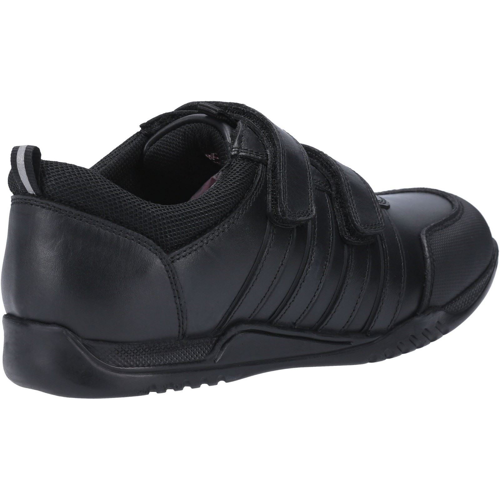 Hush Puppies Josh Senior Lederslipper In Schwarz Für Jungen