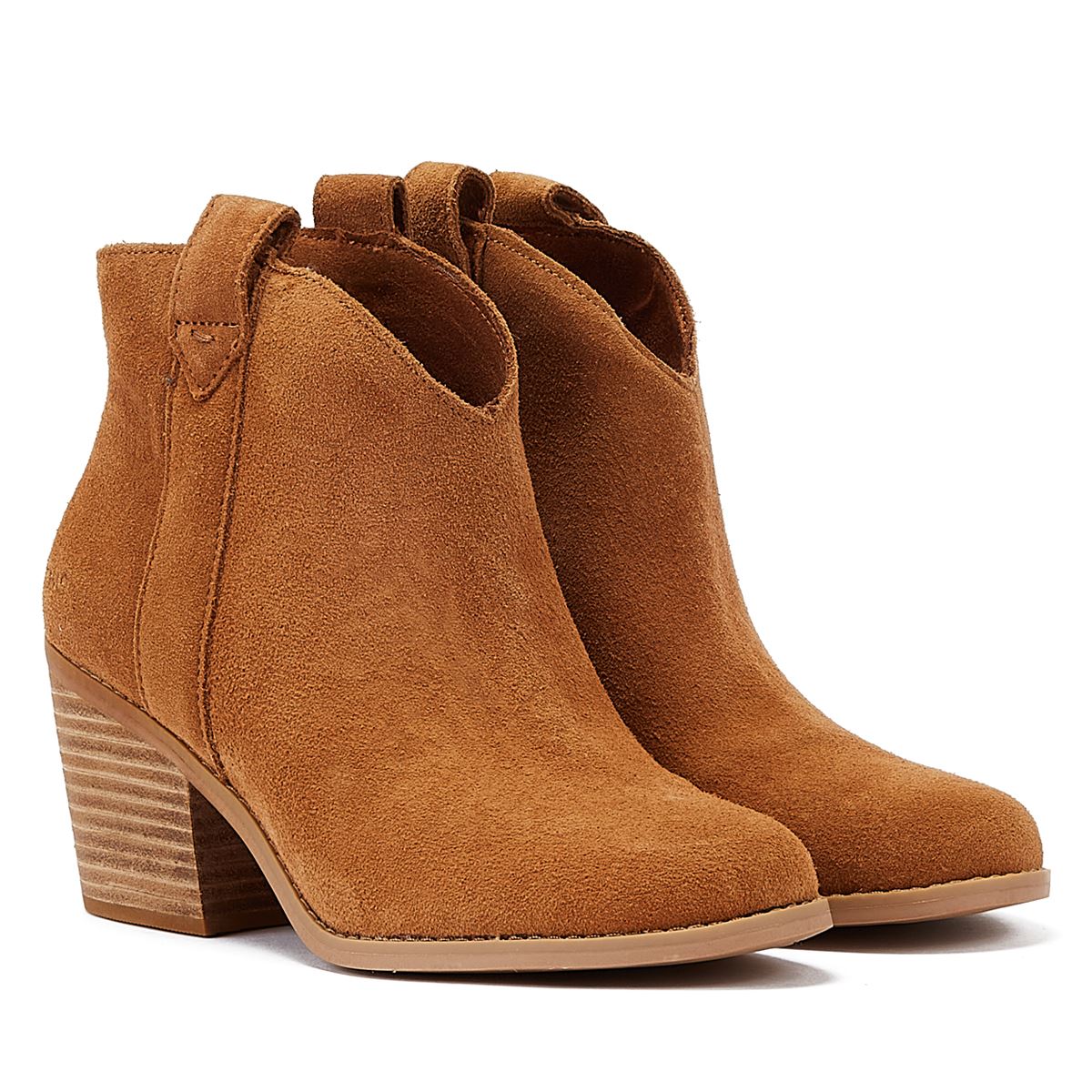 TOMS Konstanze Wildleder Damen Stiefel In Tan