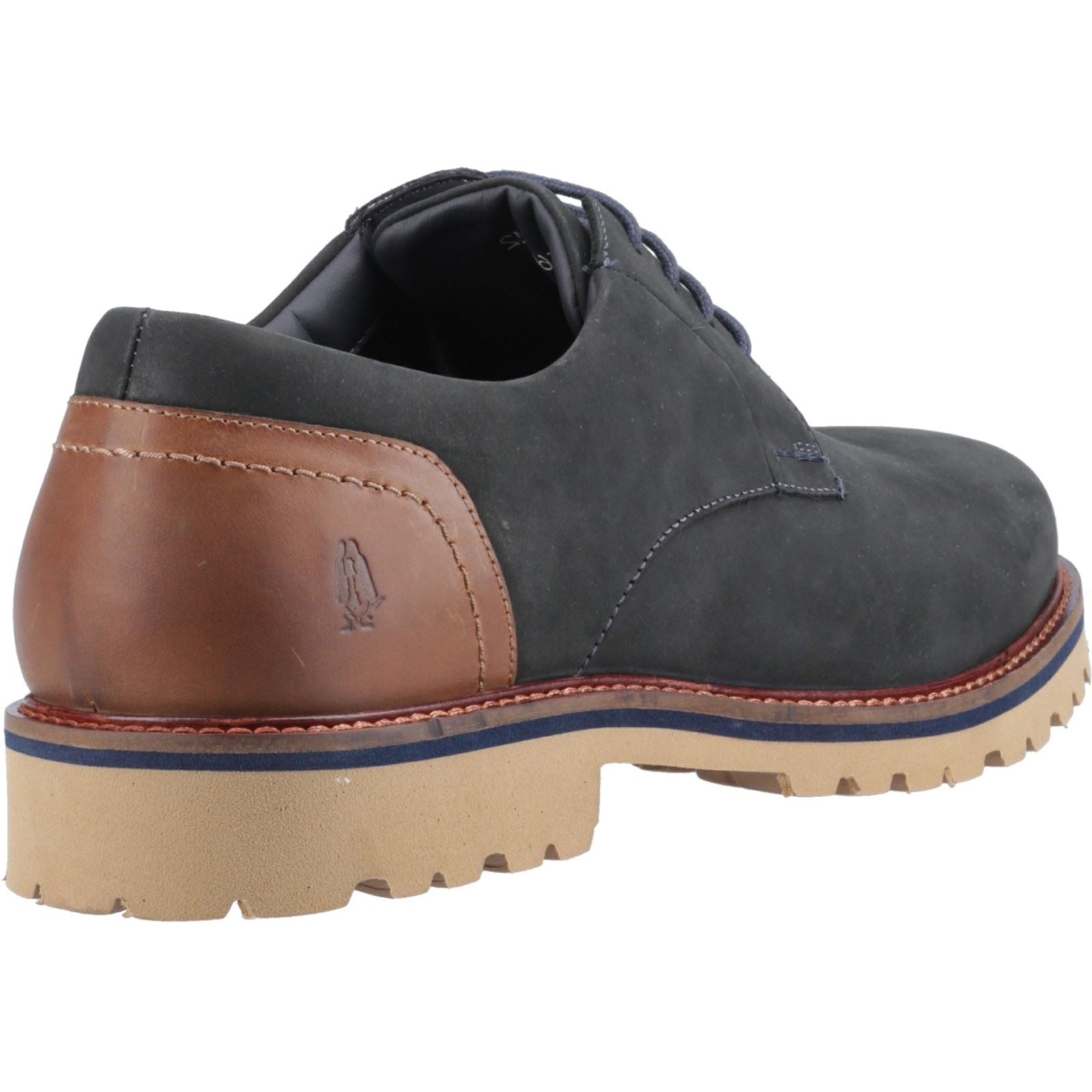 Hush Puppies Marcus Herrenschuhe aus Nubukleder in Marineblau mit Schnürung