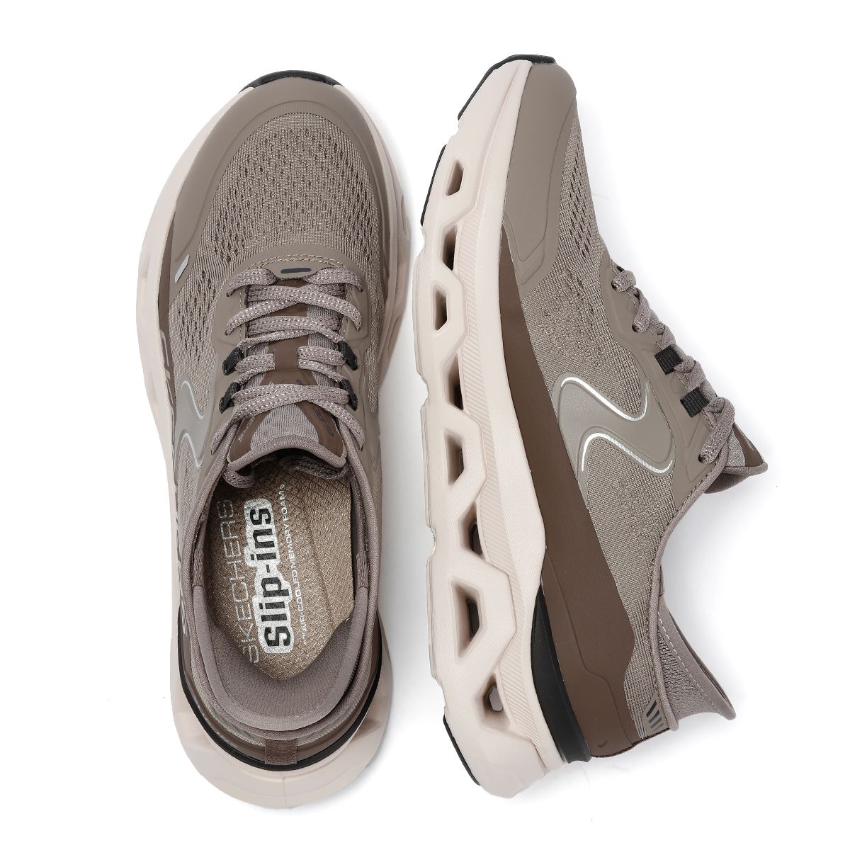 Skechers Slip-Ins Glide Step Altus Mesh Damen Sneaker In Grau