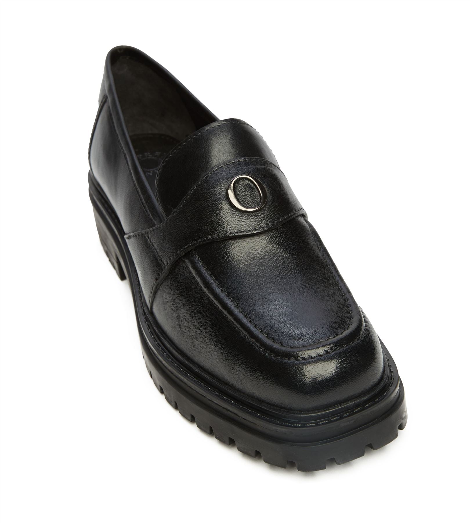 Osprey London The Greenwich Leder Damen Schwarze Slipper