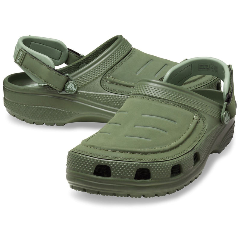 Crocs Yukon Vista II Herren Clogs In Armee Grün Aus Polyurethan