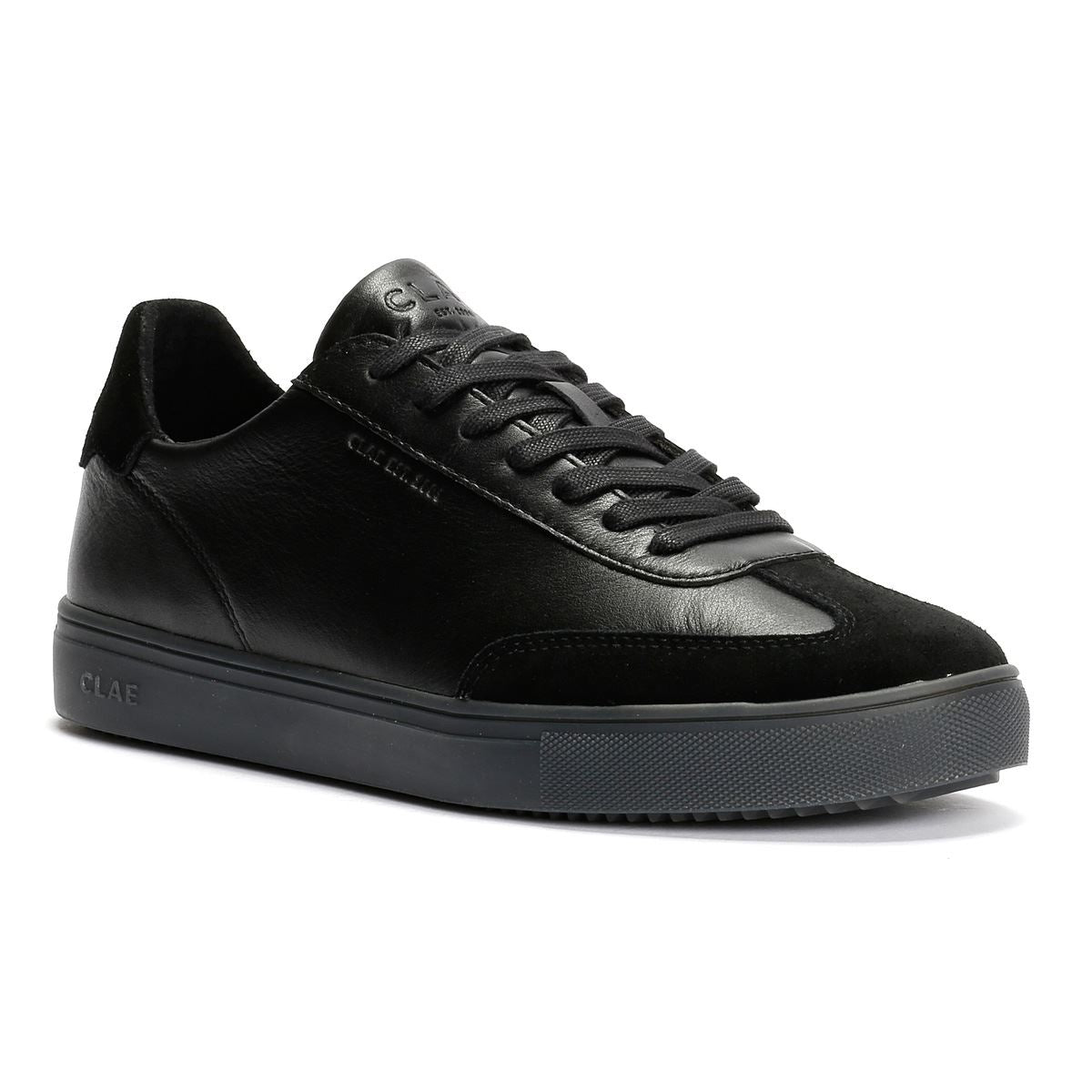 Clae Deane Herren Schwarz Leder Sneakers
