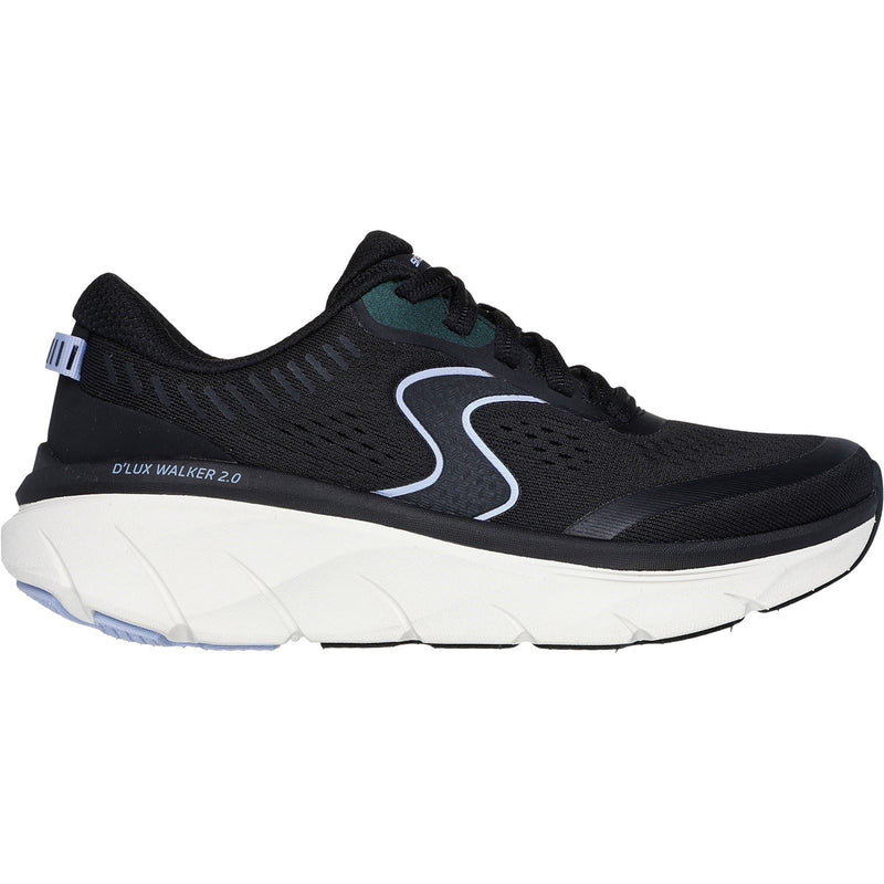 Skechers D'Lux Walker 2.0 Active Pace Textile Damenschuhe Schwarz/Lavendel