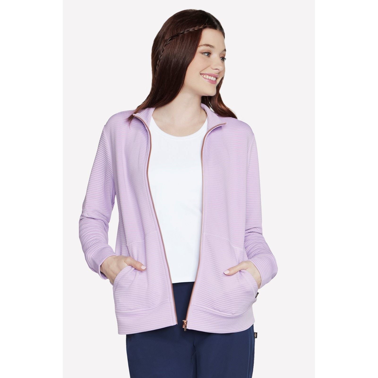 Skechers GO WALK Everywhere Damen Lila Jacke