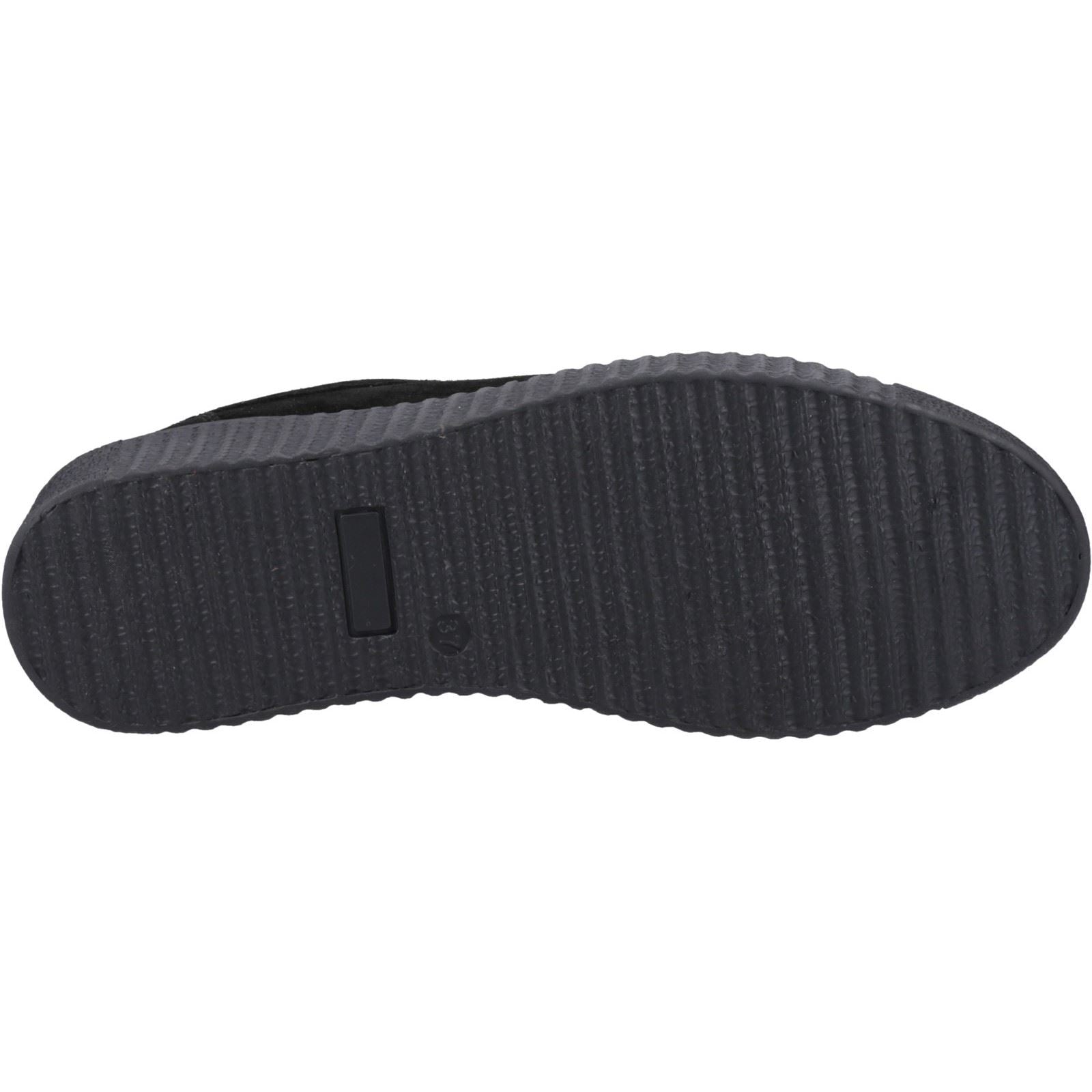 Hush Puppies Tamsin Suede Damenschwarze Turnschuhe