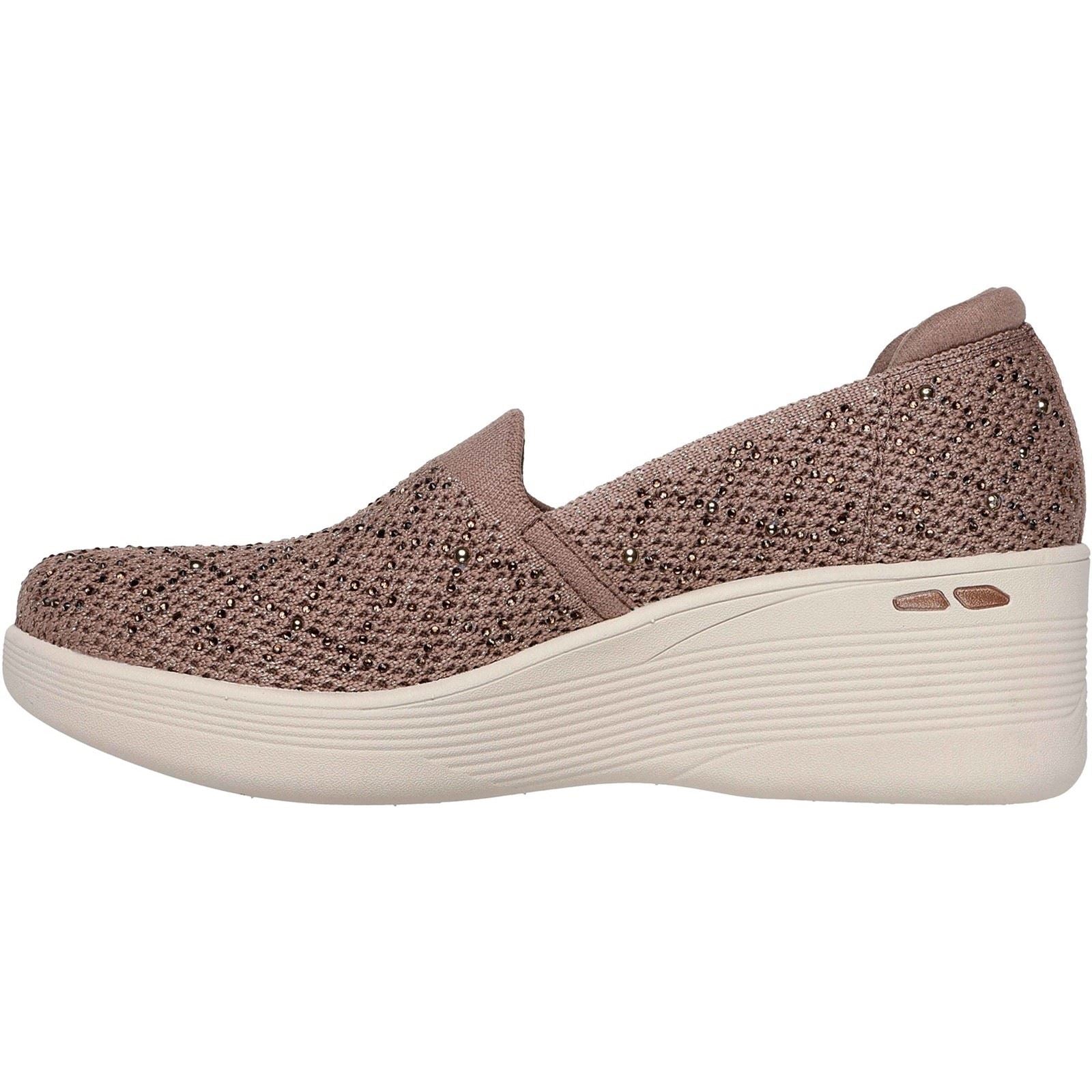 Skechers Pier-Lite My Reflection Polyester Damen Mocha Sneakers
