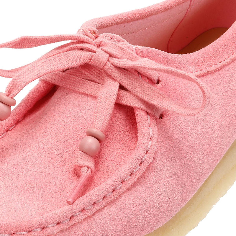 Clarks Originals Wallabee Damen Wildleder Schuhe In Pink