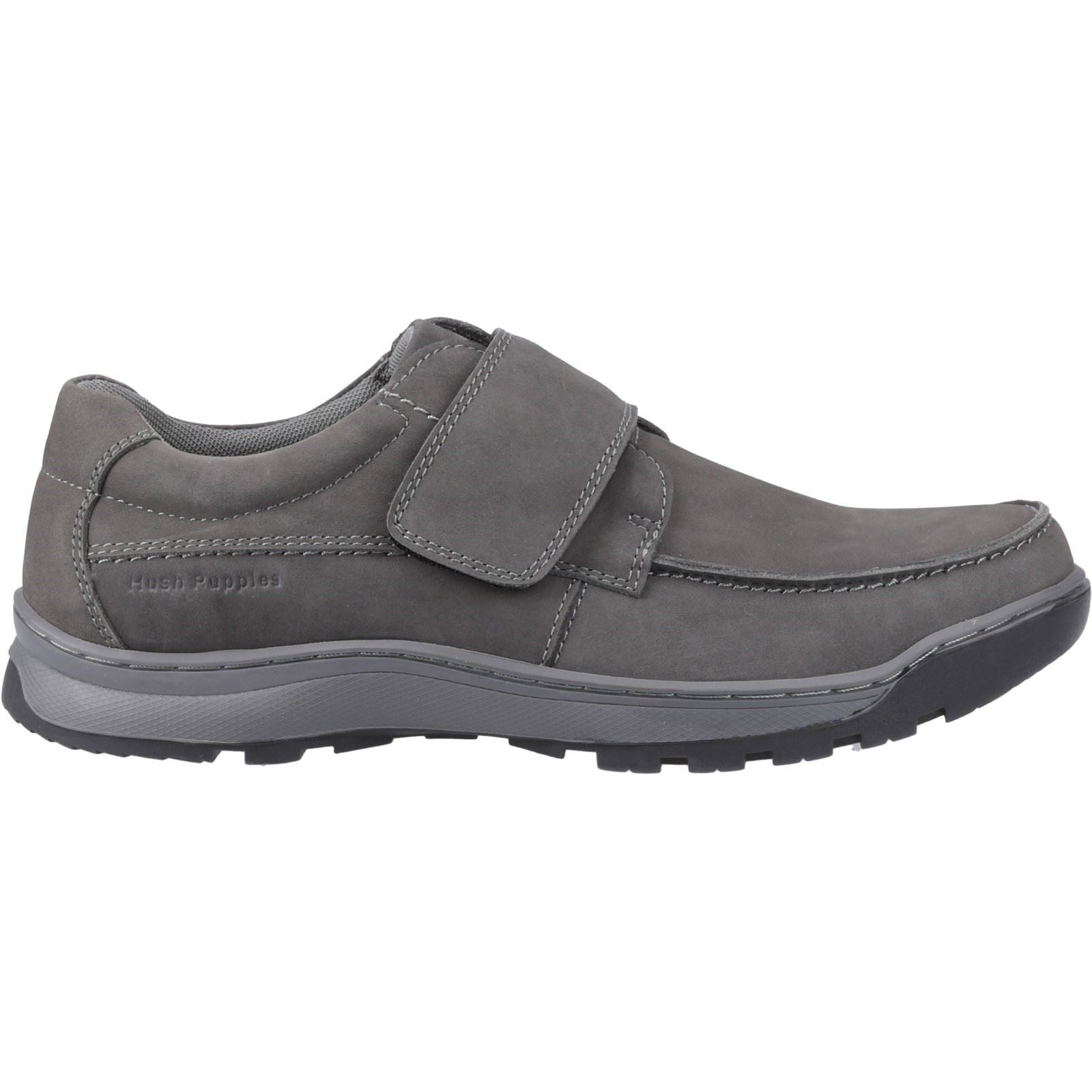 Hush Puppies Casper Herren Mokassins Aus Grauem Nubukleder