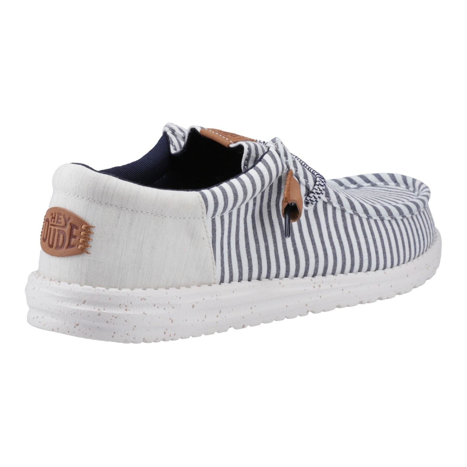 HEYDUDE Wally Funk Nu Prep Baumwolle Herren Prinzessin Blau/Holzasche Mokassin Schuhe