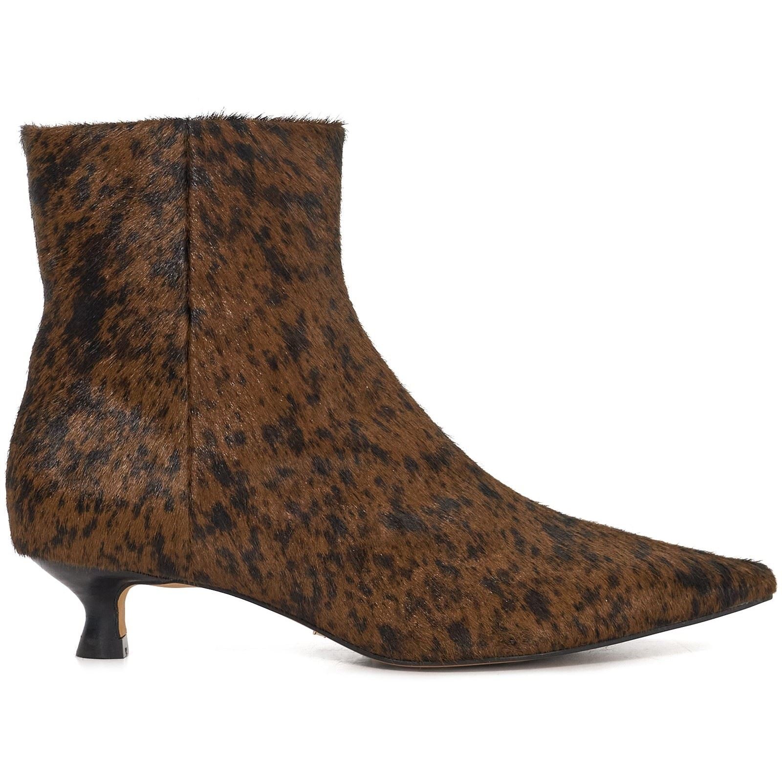 Dune Odore Leder Damen Hellbraune Hohem Absatz Stiefeletten
