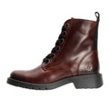Fly London Ragi Leder Damen Rote Stiefel