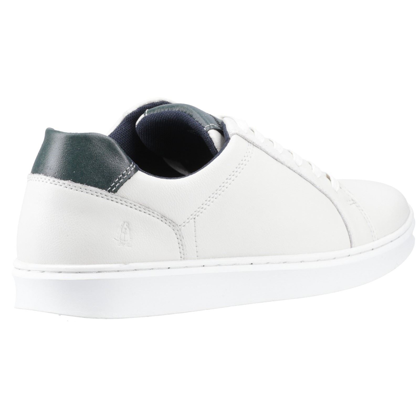 Hush Puppies Madden Leder Herren Weiße Sneakers