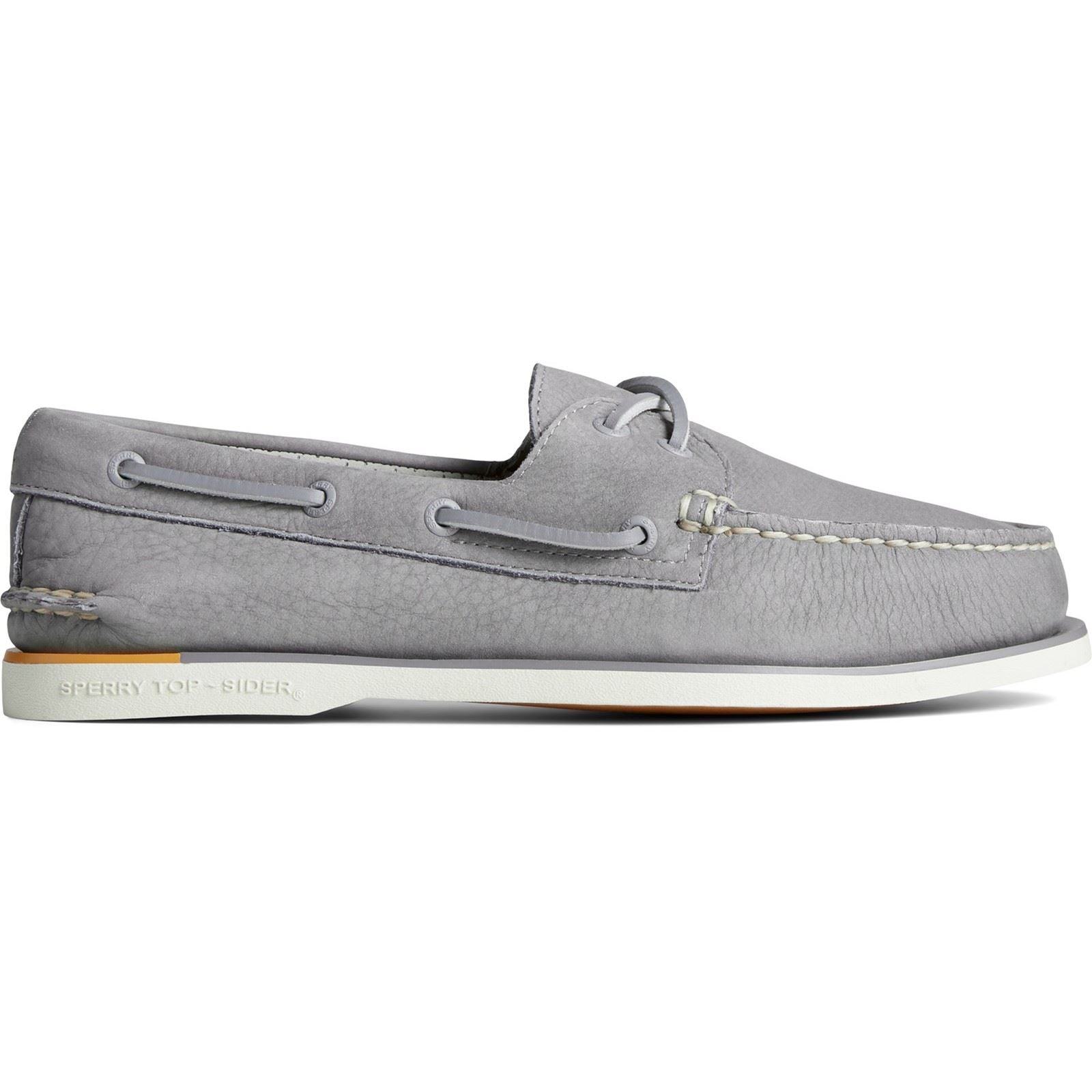 Sperry Gold Authentic Original 2-Eye Nubuk Herren Bootsschuhe In Grau