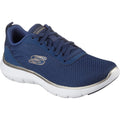 Skechers Flex Appeal 5.0 Uptake Damen Sneaker In Marineblau/Gold