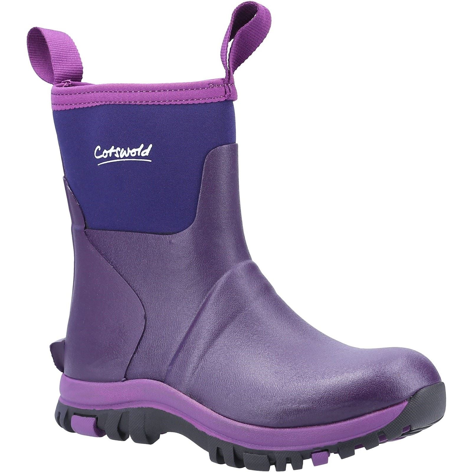 Cotswold Blaze TPR+Neopren Damen Lila Gummistiefel