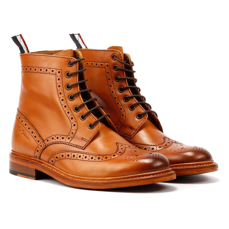 Ben Sherman Arthur Braune Herrenstiefel Aus Leder
