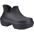 Crocs Stomp Shorty Damenstiefel Aus Thermoplastischem Material In Schwarz