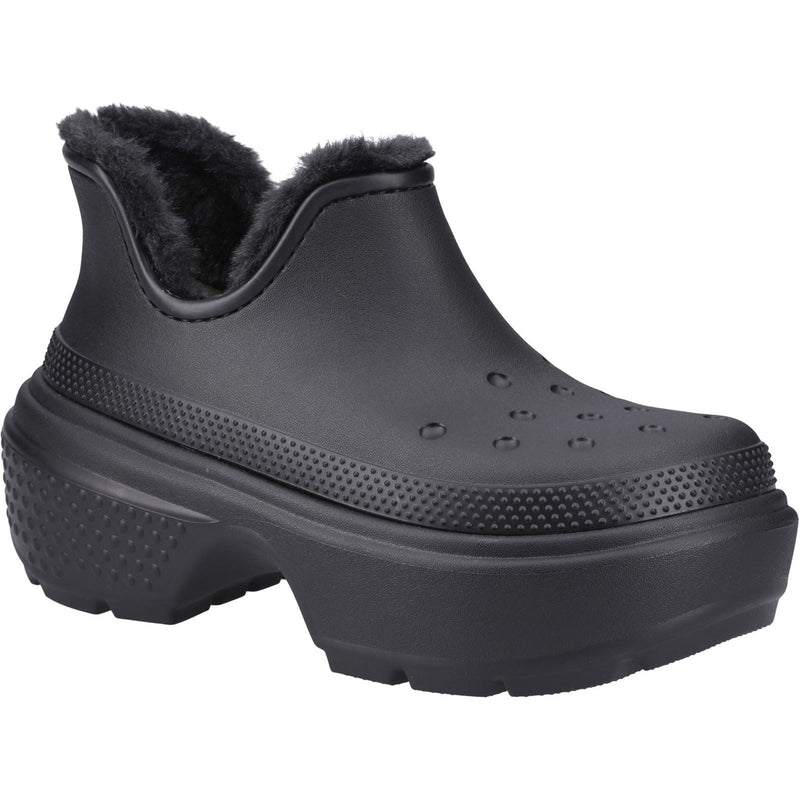 Crocs Stomp Shorty Damenstiefel Aus Thermoplastischem Material In Schwarz