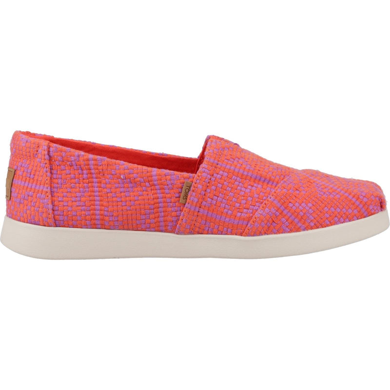 TOMS Alpargata Plus 100% Baumwolle Damen Flammen Espadrilles