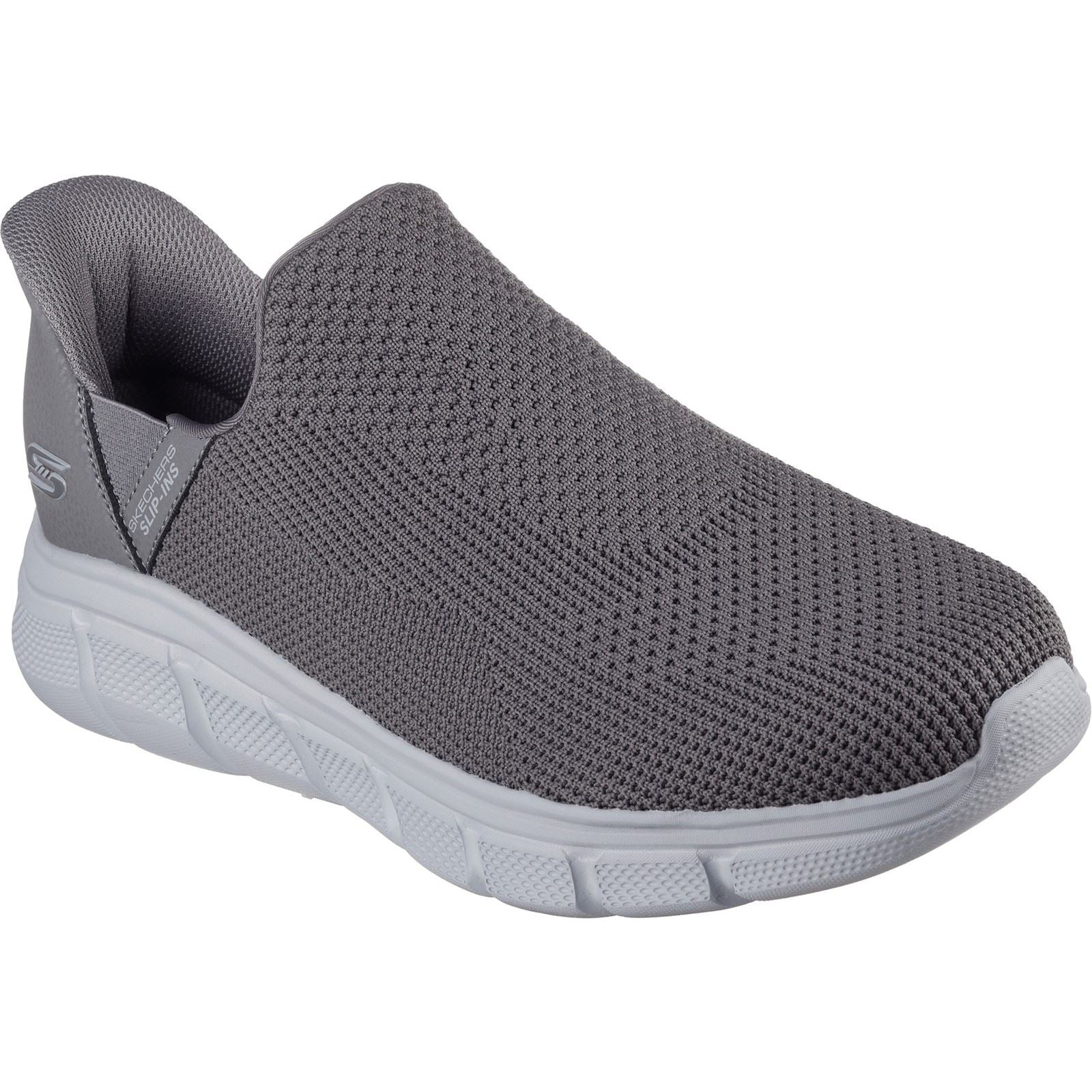 Skechers BOBS Sport B Flex Resilient Textil Herren Graue Sneakers