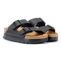 Birkenstock Arizona Flex Platform Damen-Sandalen In Schwarz