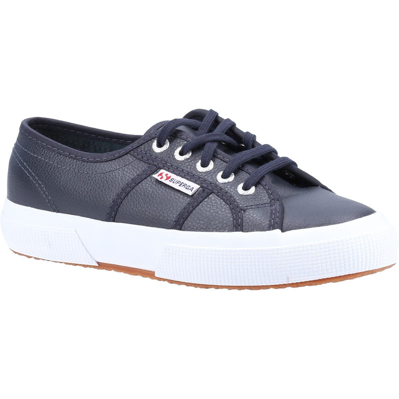 Superga 2750 Leder-Herren-Sneaker In Marineblau