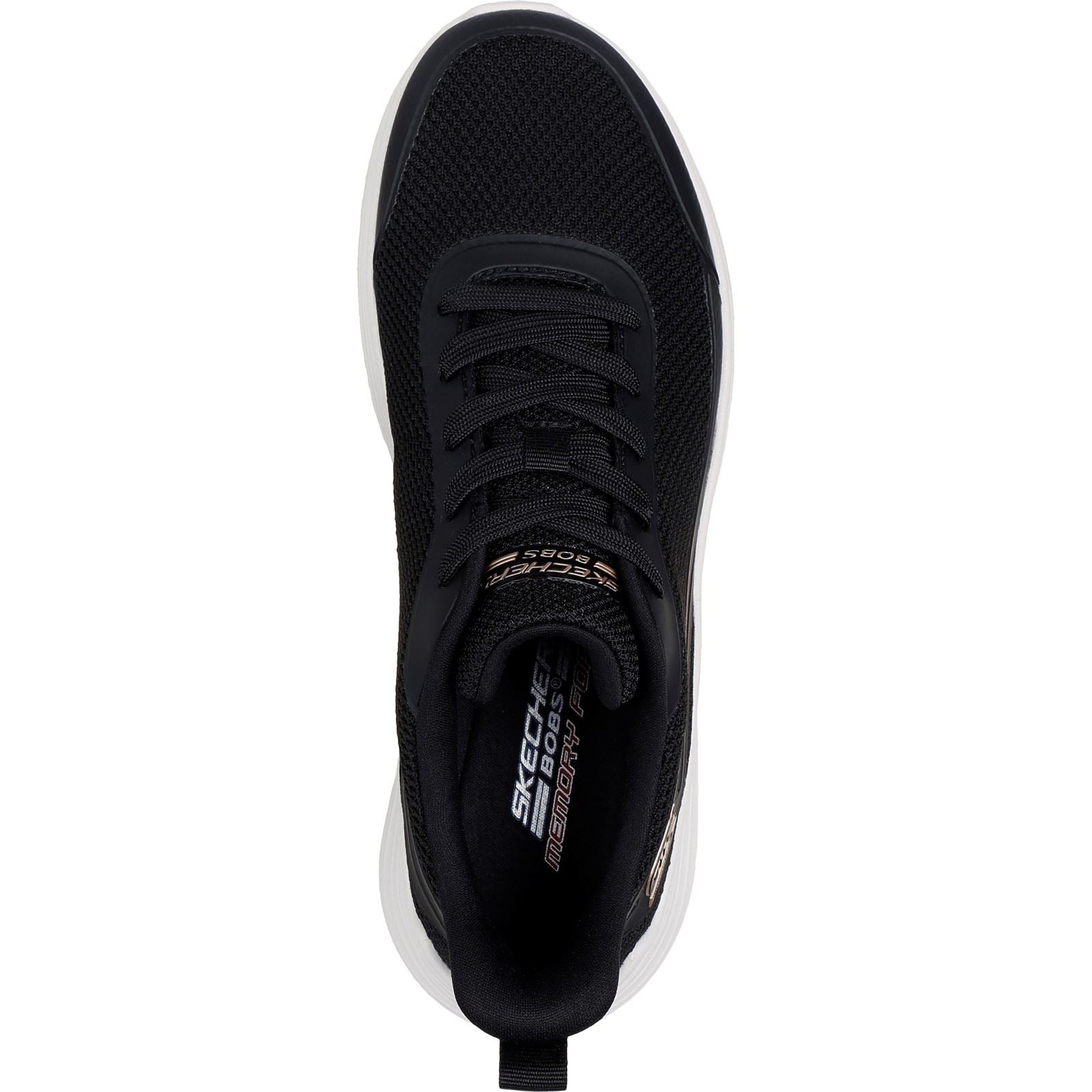 Skechers Bobs Squad Waves Still Wading Textile Damen-Sneaker In Schwarz