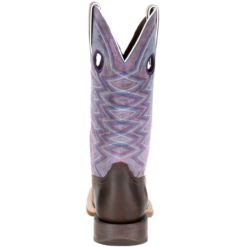 Durango Lady Rebel Pro Leder Damen Stiefel In Dunkelbraun/Amethyst
