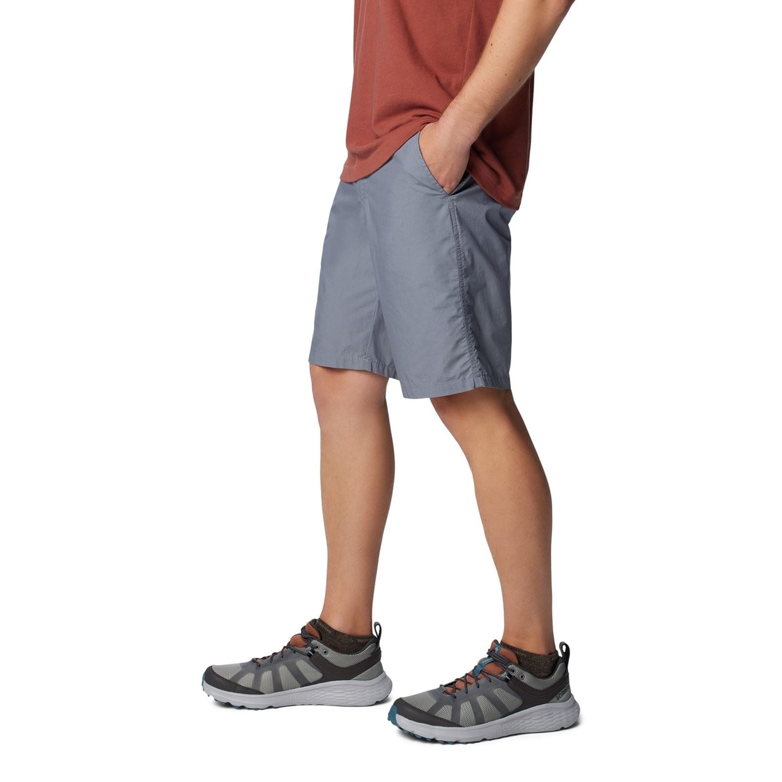 Columbia Washed Out Baumwoll Herren Graue Knie Lange Shorts