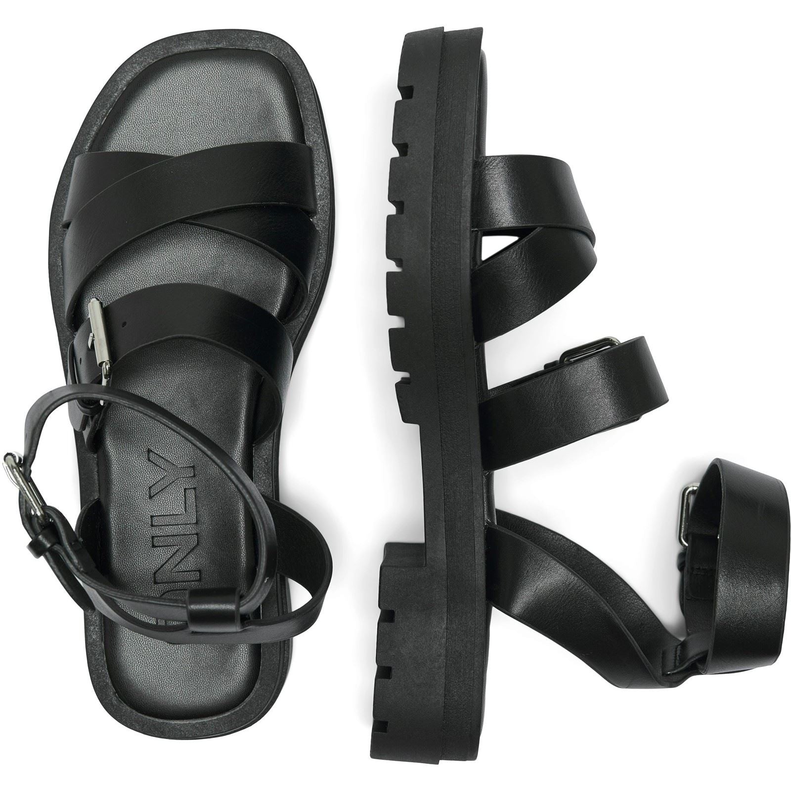 ONLY MELODY 1 Synthetik Damen Schwarze Farbe Sandalen