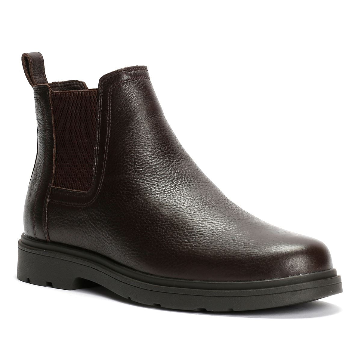 Geox Spherica EC1 C Tumble Leder Herren Braune Stiefel