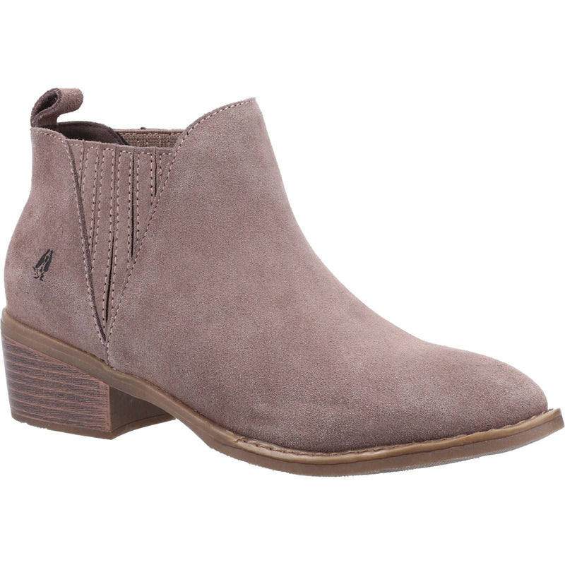 Hush Puppies Isobel Leder Damen Stiefel In Taupe
