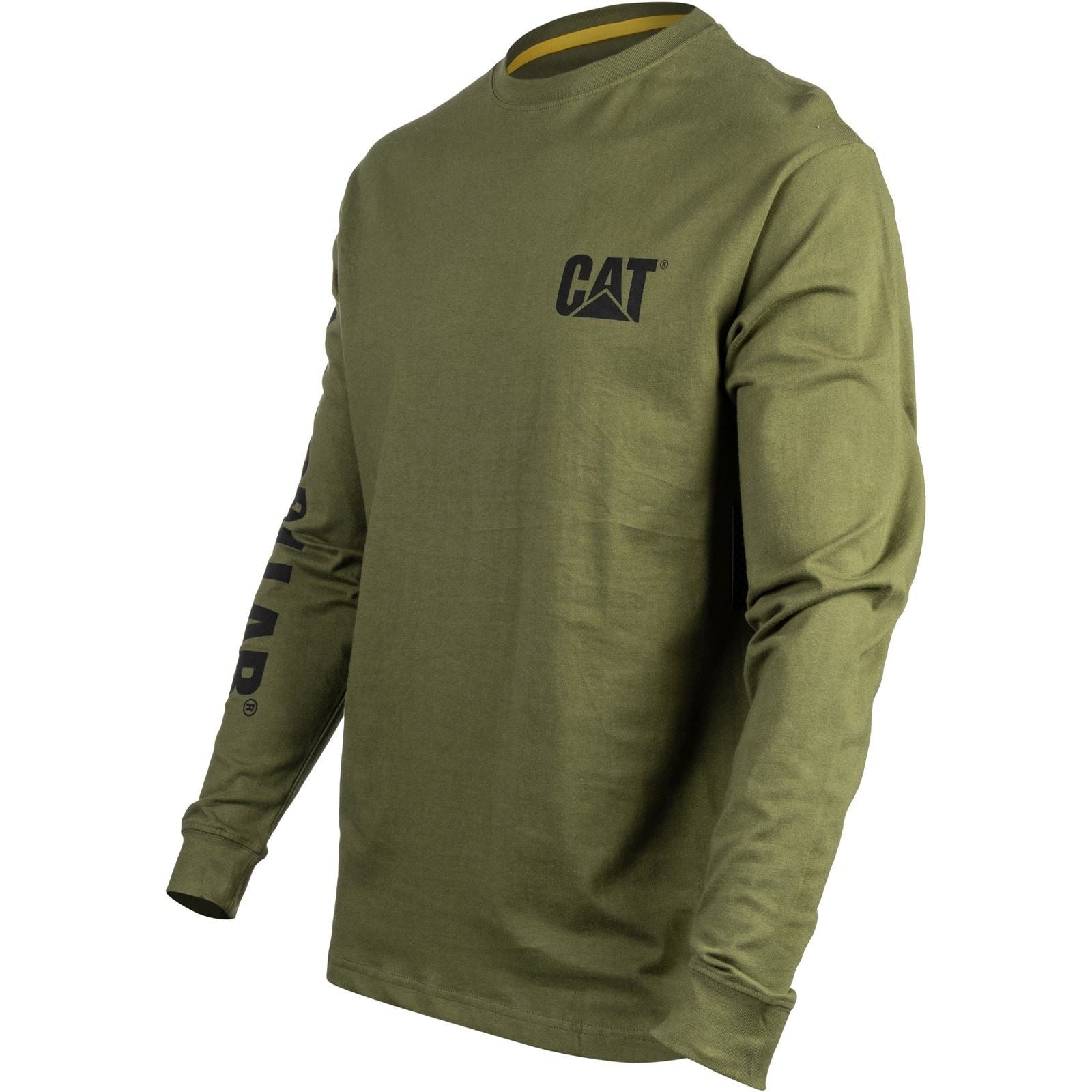 Caterpillar Trademark Baumwolle Herren Schwarzes Kapuzensweatshirt