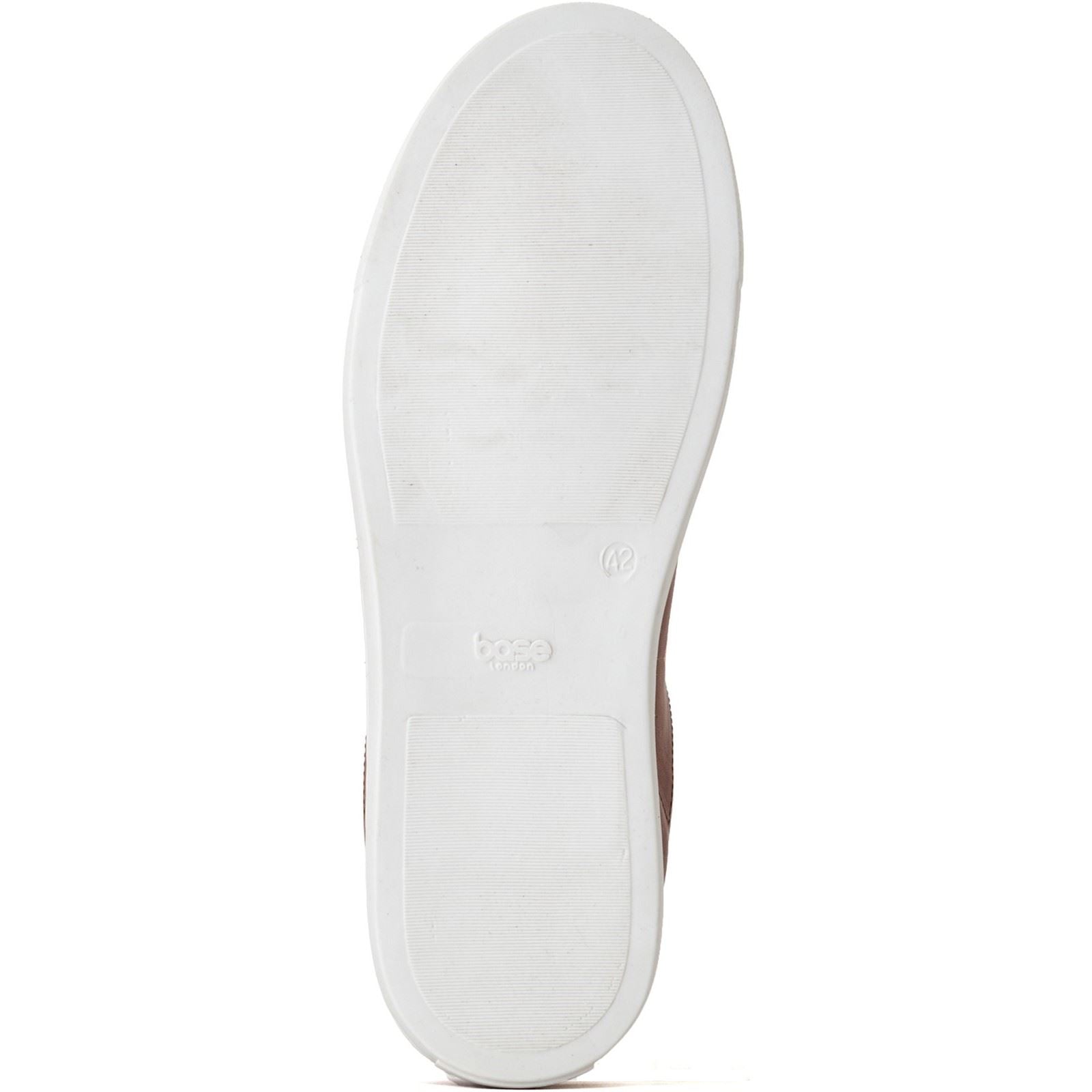 Base London Tucker Leder Herren Sneaker In Verbranntem Braun