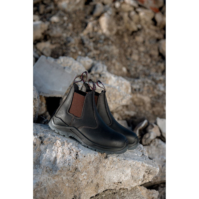 Hard Yakka Banjo Leder Damen Braun Sicherheitsschuhe