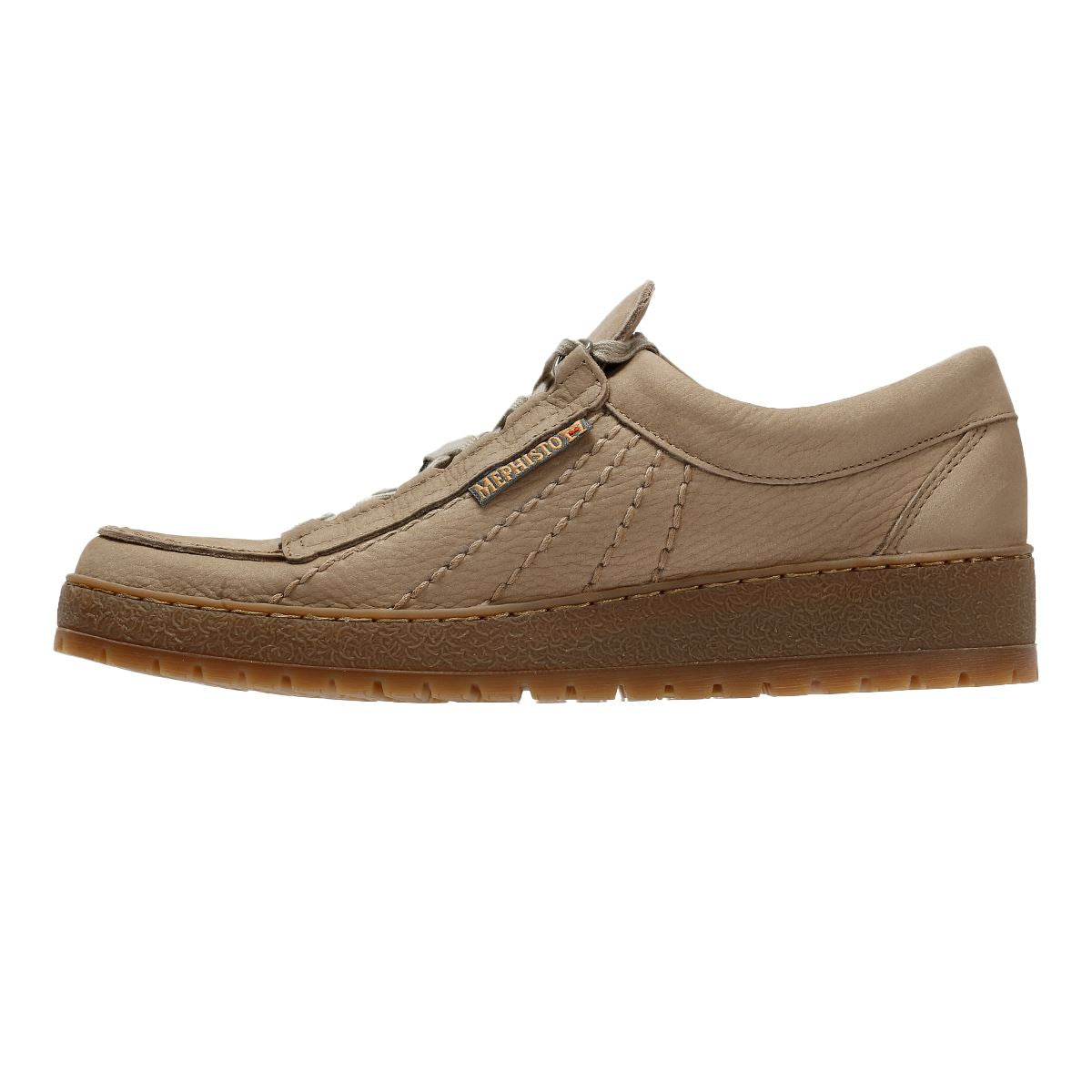 Mephisto Rainbow Sportbuck 1932/35 Leder Herren Beigefarbene Schnürschuhe