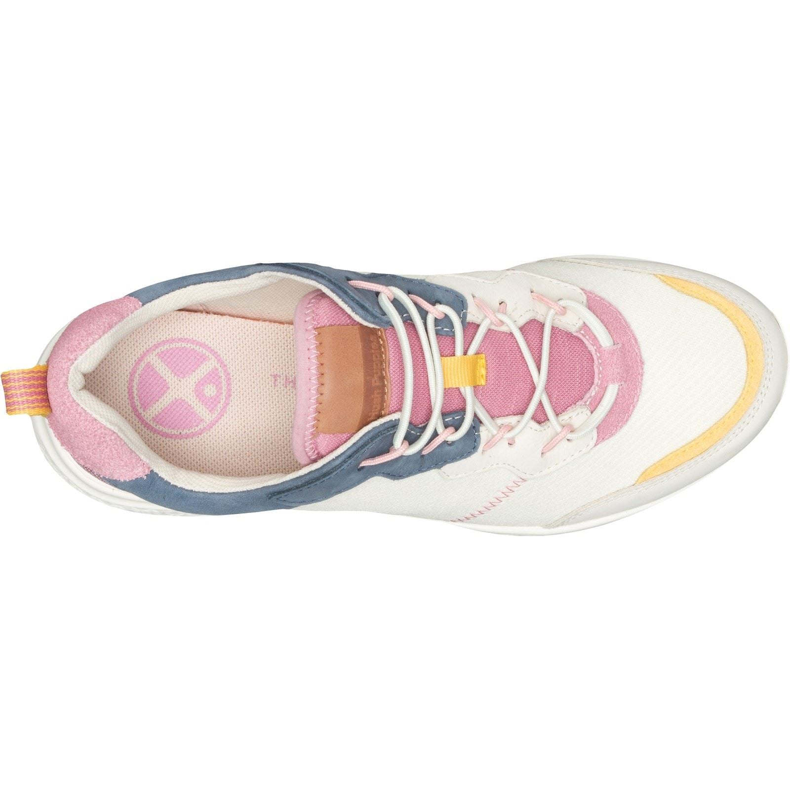 Hush Puppies Elevate Bungee Leder Damen Marine/Rosa Sneakers