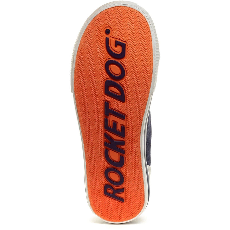 Rocket Dog Jazzin Hi Baumwoll-Damensneaker In Marineblau